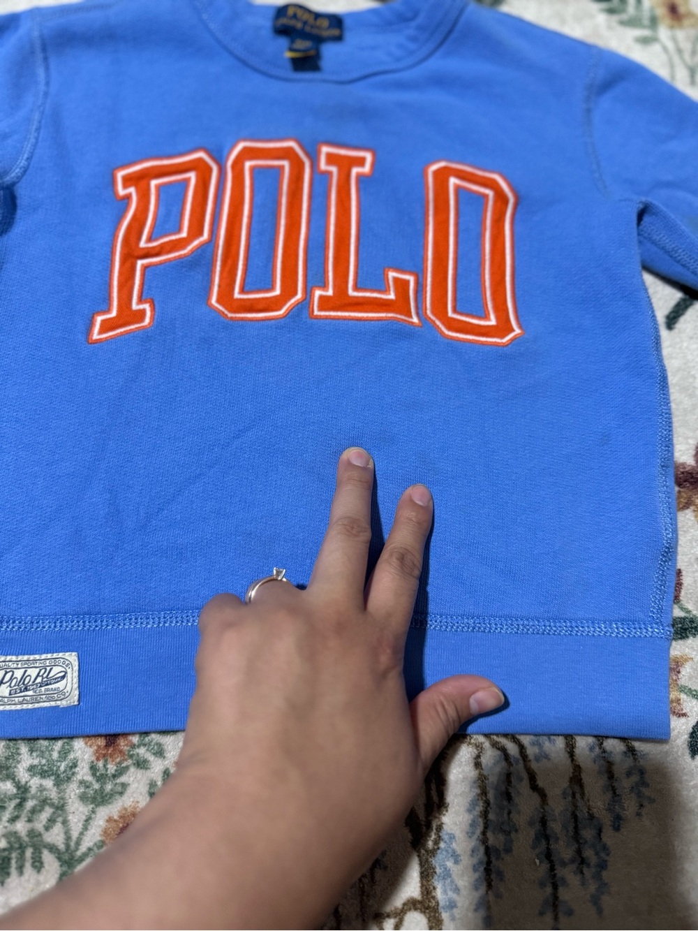 Polo by Ralph Lauren Blue Kids Sweatshirt 4T - Picture 2 of 9